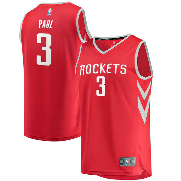 Maillot nba Houston Rockets Icon Edition Homme Chris Paul 3 Rouge
